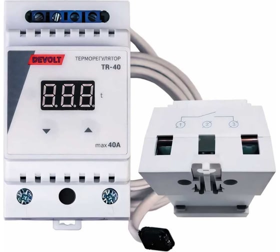 Терморегулятор Devolt TR-40, 8.5 кВт, 40 А DEVOLTTR40