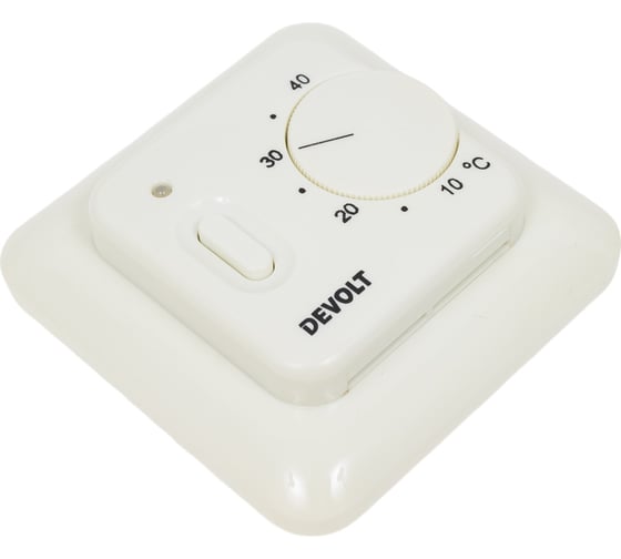 Терморегулятор Devolt TR-16m, 3.6 кВт, 16 А, белый DEVOLTTR16MW