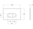 Кнопка смыва BelBagno BB052BL 2