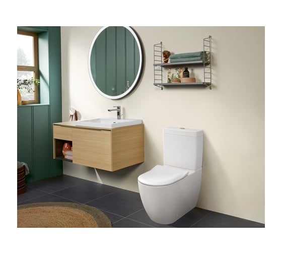 Сливной бачок Villeroy & Boch Subway 2.0, г 180, альпийский белый 57061101