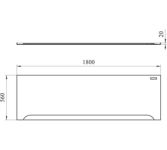 Фронтальная панель к ванне Радомир Вальс 180x80 / Прованс 180x80 1-21-0-0-0-183