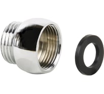 Переходник усиленный с прокладкой Jif 1/2"в-М22-1,5н хром для душевого шланга MP-У ИС.070526