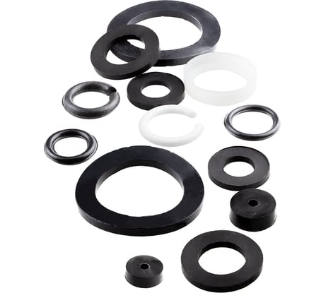 Набор прокладок для смесителя Сантехник № 1 MasterProf резина ИС.130255