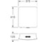 Пластиковый бачок Azario 375x125x410 AZ-215 с соединительной трубой 00081119 2