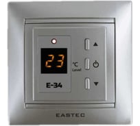 Терморегулятор EASTEC E-34 серебро (встраиваемый 3,5 кВт) E-34 silver
