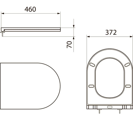 Крышка-сиденье Point афина, дюропласт, микролифт для унитаза, белая PN46041