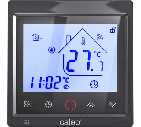 Терморегулятор CALEO с936 wi-fi black встраиваемый, цифровой, программируемый, 3,5 квт 0К-00000753