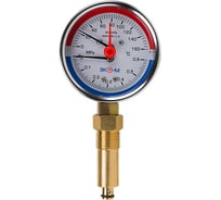 Термоманометр ЭКО-М Экомера G1/4 L=40mm с переходником на G1/2 МД04-80-G-0,6МПа-160-L-40-РИ