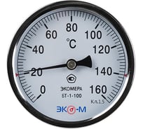Биметаллический термометр ЭКО-М ЭКОМЕРА БТ-1-100-160С-L80