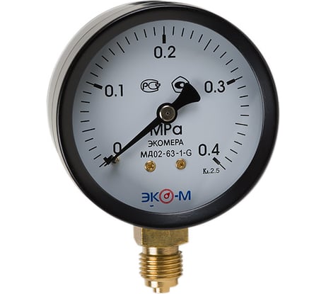 Манометр ЭКО-М Экомера МД02-63-G-0,4МПа-РИ