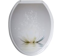 Сиденье для унитаза РОССПЛАСТ "универсал декор" лотос 545661