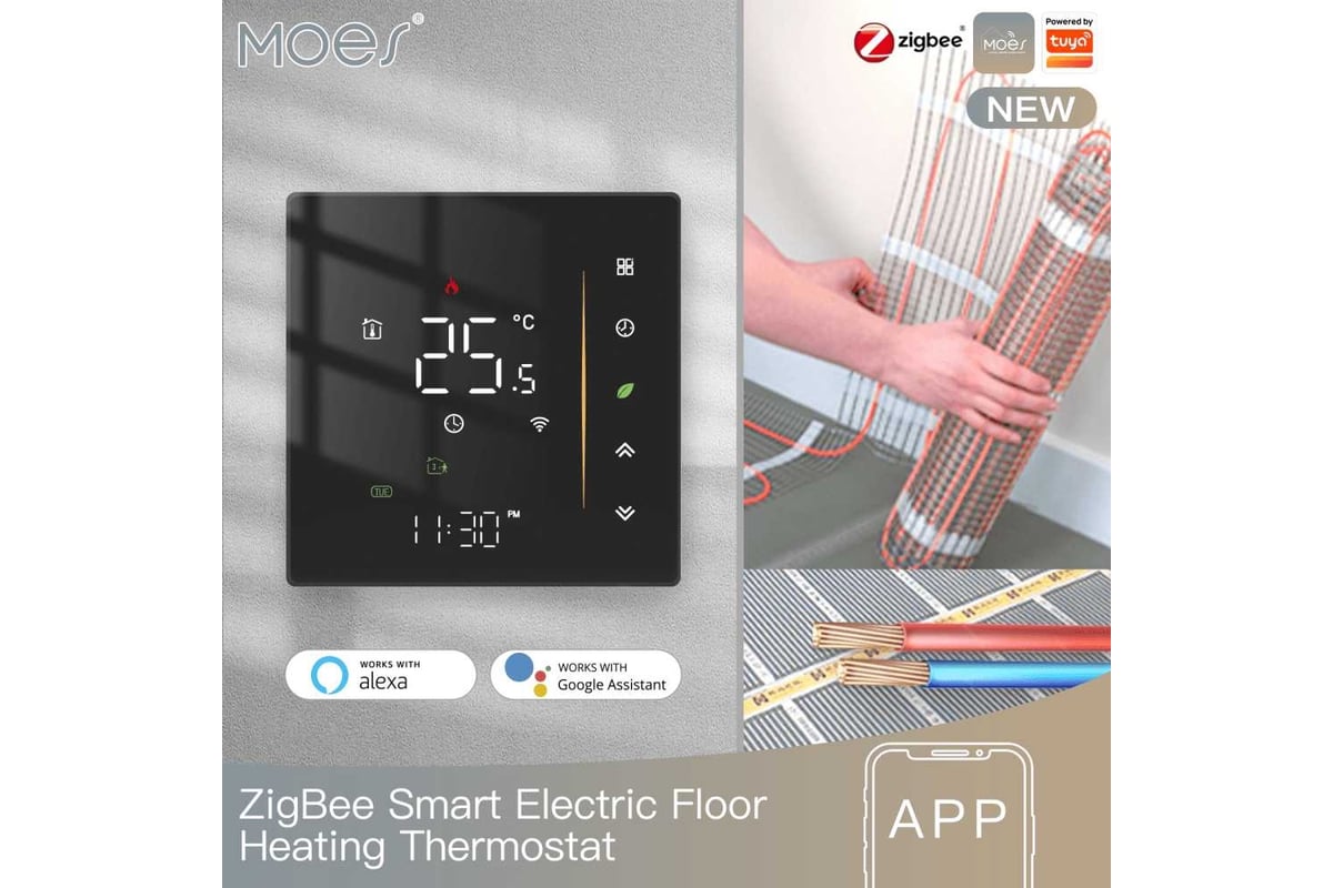 Moes ZHT-006 Zigbee Smart Thermostat User Manual 