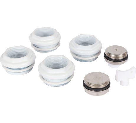 Универсальный монтажный комплект для подключения радиатора STOUT Sku-0111-000134 3/4" ral 9016 RG0090LD6D8LUE