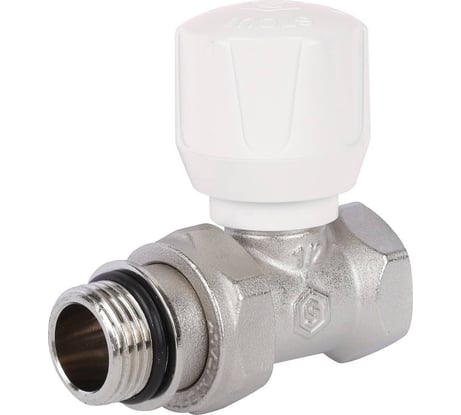 Ручной терморегулирующий клапан STOUT Svr-2122-100015 прямой 1/2" (с дополнительным уплотнением) RG008VL0HTPO1T