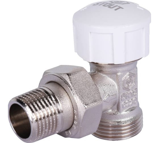 Угловой термостатический клапан STOUT Svt-0002-100015 1/2" х 3/4"ек RG008UEA927FRI 1