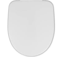 Сиденье Bosna Bonn с крышкой дюропласт, стальное крепление, белое 542885