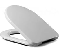 Сиденье Bosna Erfurt с крышкой дюропласт стальное крепление белое 542881