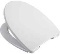 Сиденье Bosna Dublin с крышкой микролифт быстросъемное дюропласт белое 542883