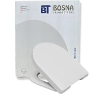 Сиденье Bosna Las Vegas с крышкой микролифт быстросъемное дюропласт белое 542878