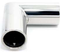 Коннектор труба-труба SERVICE PLUS 90, d19мм, хром глянцевый CK-502D19-PC