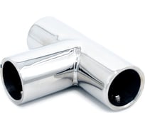 Коннектор труба-труба SERVICE PLUS т-образный, d19мм, хром глянцевый CK-506D19-PC