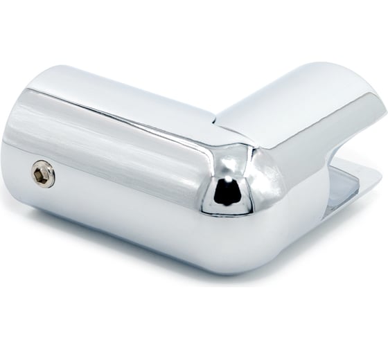 Коннектор стекло-труба SERVICE PLUS угловой 90, d19мм, хром глянцевый CK-310D19-PC