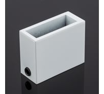 Соединитель труба стена-стекло SERVICE PLUS 30/10, белый матовый, sus304 S02-500WM/sus304