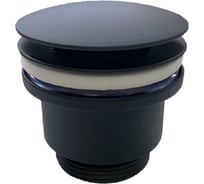 Выпуск McAlpine тип кнопка, металл, ф32-60 мм., высота 45 мм., цвет черный матовый BCWP60-MBL