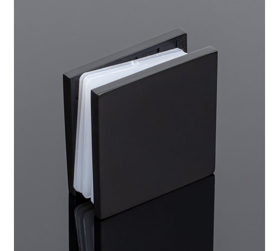Коннектор стена-стекло SERVICE PLUS 90, черный матовый, sus304 K02-202BLK/sus304 1