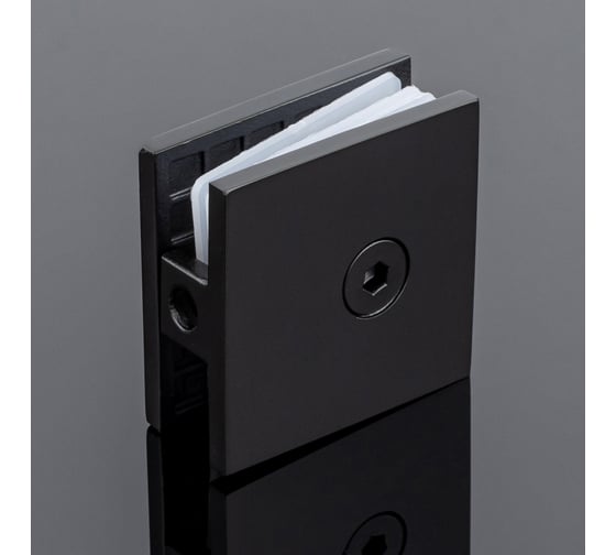 Коннектор стена-стекло SERVICE PLUS 90, черный матовый, sus304 K02-202BLK/sus304
