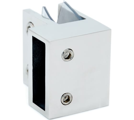Коннектор трек-стекло SERVICE PLUS торцевой, 30/10, хром глянцевый CK-100D30-PC