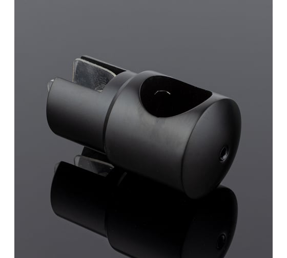 Держатель стекла SERVICE PLUS ф19, черный матовый, латунь D02-508BLK/brass 1