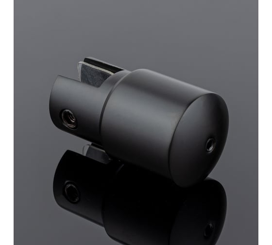 Держатель стекла SERVICE PLUS ф19, черный матовый, латунь D02-508BLK/brass