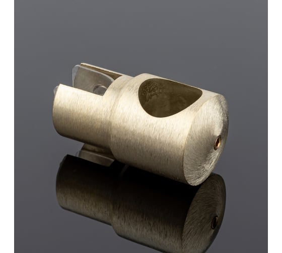 Держатель стекла SERVICE PLUS ф19, брашированное золото, латунь D02-508BGM/brass 1