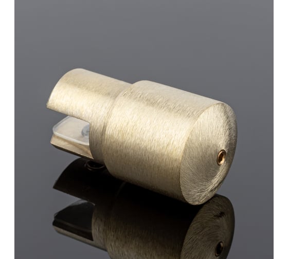 Держатель стекла SERVICE PLUS ф19, брашированное золото, латунь D02-508BGM/brass