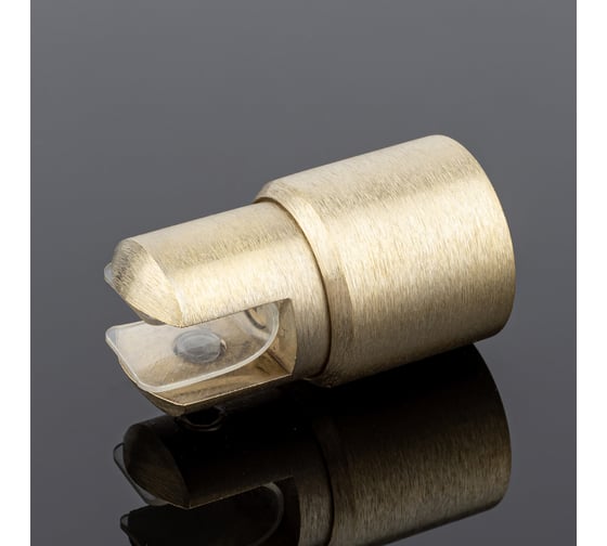 Держатель стекла SERVICE PLUS ф19, брашированное золото, латунь D02-508BGM/brass