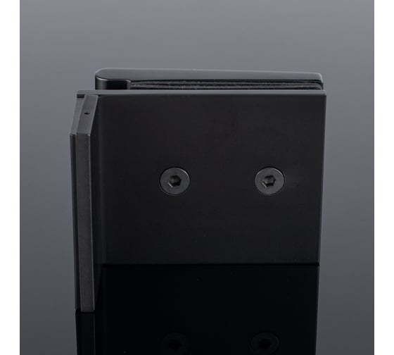 Коннектор стекло-стена SERVICE PLUS 90, черный матовый, латунь K03-200BLK/brass