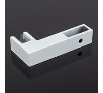Держатель стекла SERVICE PLUS г-образный, сквозной, 30x10, белый матовый, sus304 S02-502WM/sus304