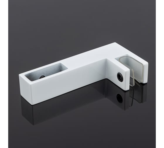 Держатель стекла SERVICE PLUS г-образный, сквозной, 30x10, белый матовый, sus304 S02-502WM/sus304