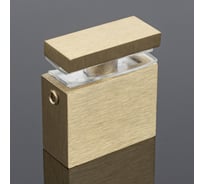 Соединитель труба-стекло SERVICE PLUS 30x10, брашированное золото, sus304 S02-505BGD/sus304