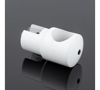 Держатель стекла SERVICE PLUS ф19, белый матовый, латунь D02-508WM/brass