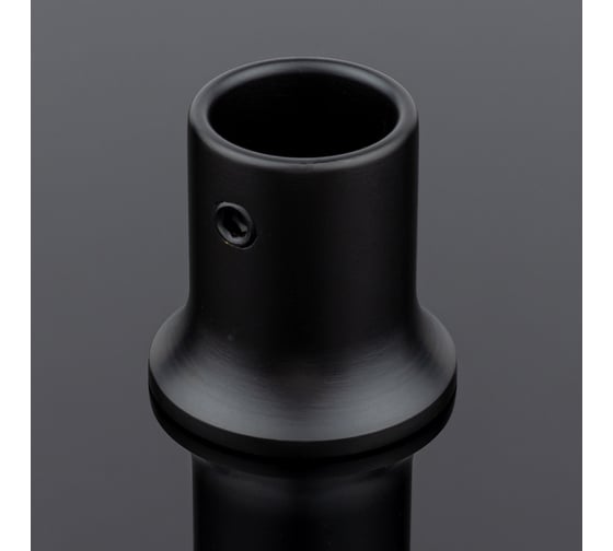 Соединитель труба-стена SERVICE PLUS ф19, черный матовый, латунь S02-506BLK/brass