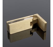 Петля стена-стекло SERVICE PLUS открывание 90, брашированное золото, sus304 P03-106BGD/sus304