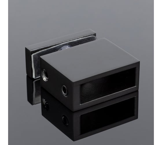 Соединитель труба-стекло SERVICE PLUS 30x10, черный матовый, sus304 S02-505BLK/sus304