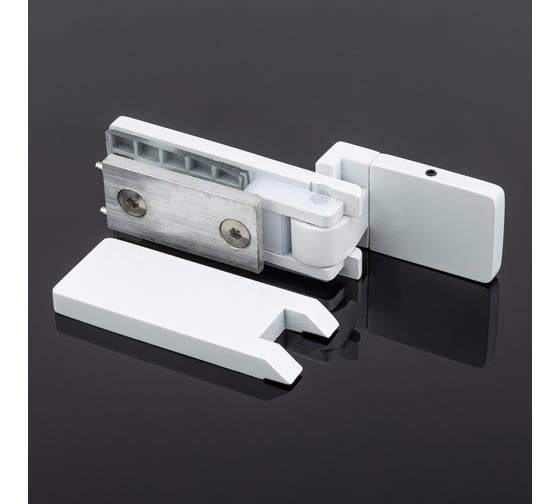 Петля стена-стекло SERVICE PLUS открывание 90, белый матовый, sus304 P03-106WM/sus304