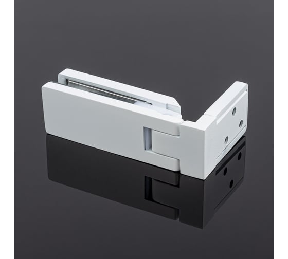 Петля стена-стекло SERVICE PLUS открывание 90, белый матовый, sus304 P03-106WM/sus304
