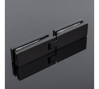 Петля стекло-стекло SERVICE PLUS 180, черный матовый, sus304 P03-105BLK/sus304