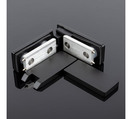 Петля стекло-стекло SERVICE PLUS 180, черный матовый, sus304 P03-105BLK/sus304