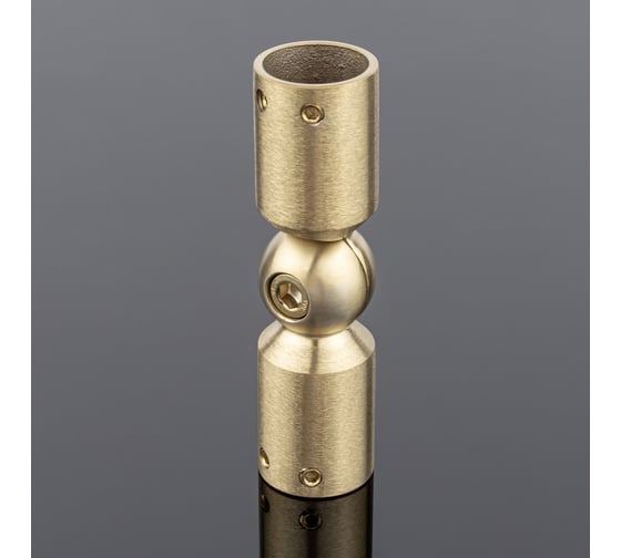 Соединитель трубы SERVICE PLUS ф19, 90-180, брашированное золото, sus304 S02-511BGM/sus304