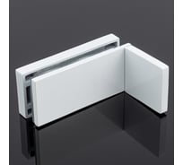 Коннектор стена-стекло SERVICE PLUS 90, с пластиной, белый матовый, sus304 K02-204WM/sus304